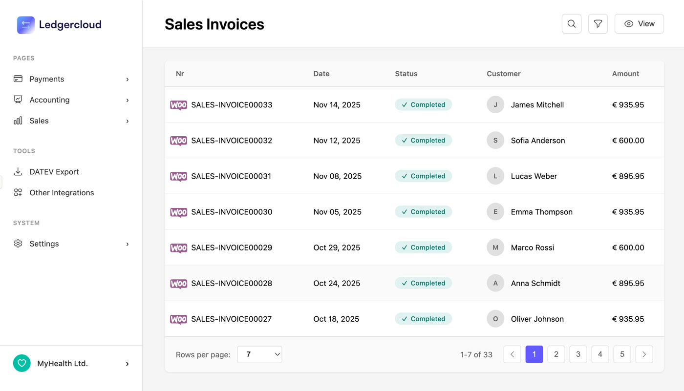 WooCommerce DATEV Schnittstelle